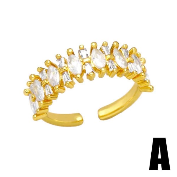 Ring Vintage Zircon Butterfly Fashion smykker Ac9026 A