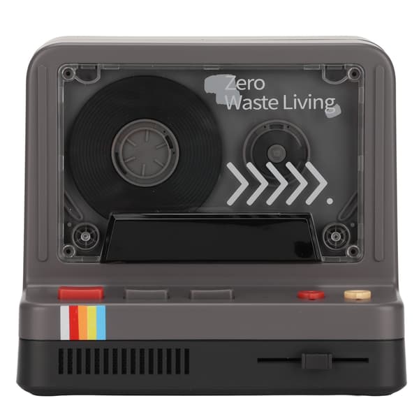 Bærbar Bluetooth Kassetteafspiller Retro Højttaler Understøtter Bluetooth AUX TF Kort Sort