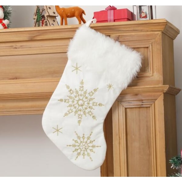 Juldekorationer Julgran Snöflingor Plyschstrumpor A
