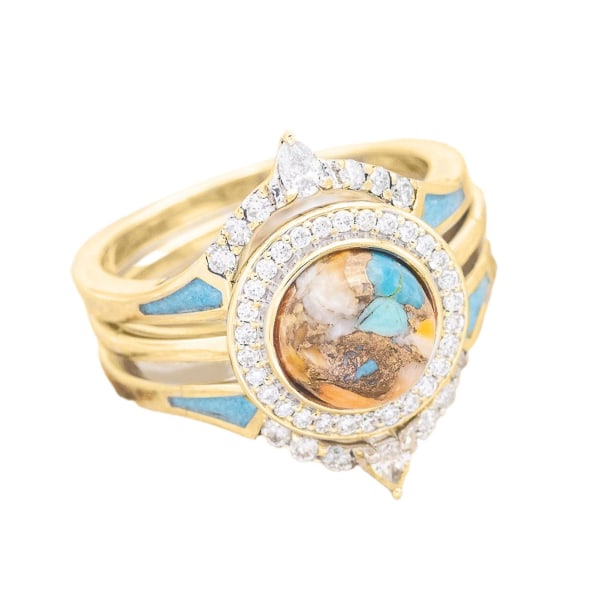 3 kpl Naisten sormukset Geometriset strassit korut Bohemian pinottavat sormukset treffeille US 6