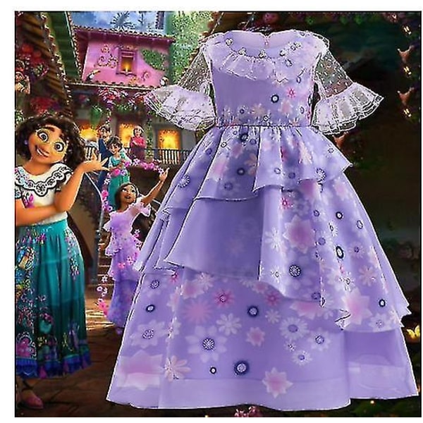 Encanto Isabela Prinsesse kostume kjole til piger