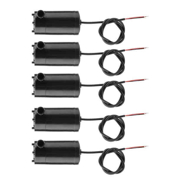 5st DC 3V 5V Mini Dränkbar Vattenpump för Akvarium Fontän
