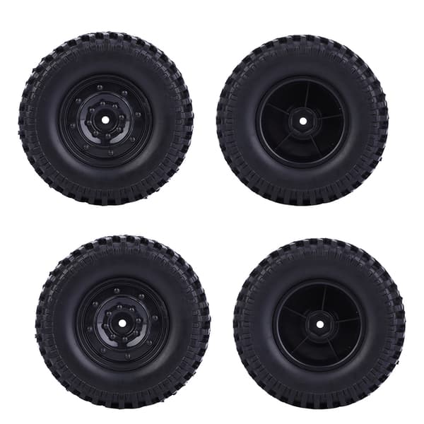 100mm Diameter Simulerings RC Bil Dæk 1/10 Fjernstyret Bil Dæk Udskiftningstilbehør Sort
