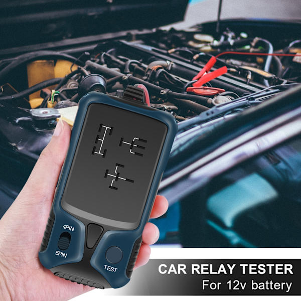 12V Bilbatteri Relæ Tester Elektronisk LED Indikator