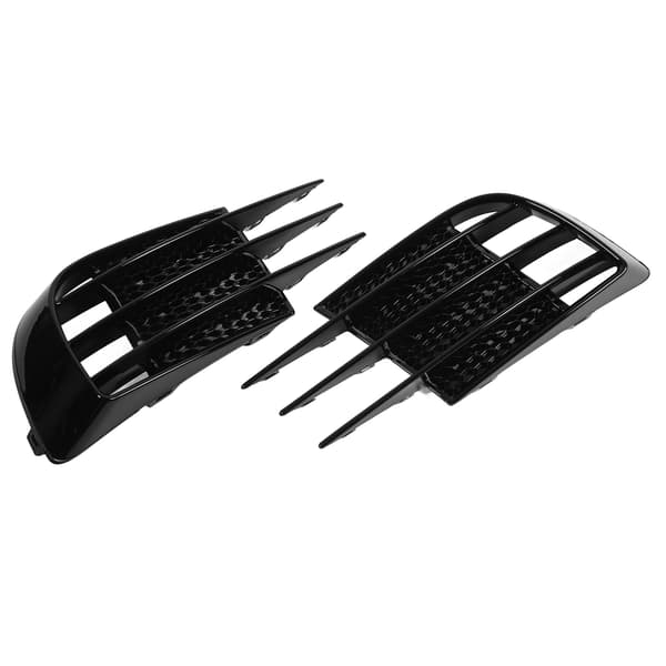 1 STK Glanset Svart Frontfanger Tåkelys Grillbeskyttelse Tåkelys Ramme Deksel Erstatning for MK6 GTD 2008-2013
