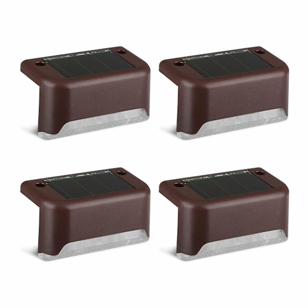 Solar Lights Step Lights Staket Lights Warm White  Brown