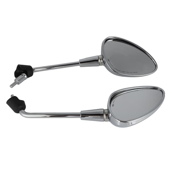 2 stk. motorcykel bakspejl erstatning for Piaggio Vespa Primavera 50 4T 4V NOABS E2 2013-2017 Sølv