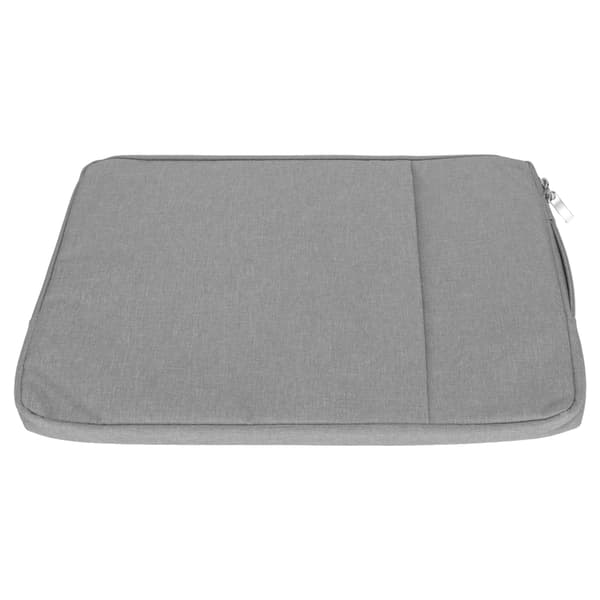 15,6 tommer Laptop Sleeve 39x29x2cm Dobbelt Lag Polyester Taske til OS Laptop Pro HP Dell Grå