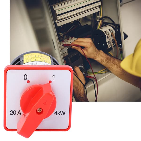 380V 20A 4KW 3-positions 6-terminal kontaktvælger kontrolknap generator