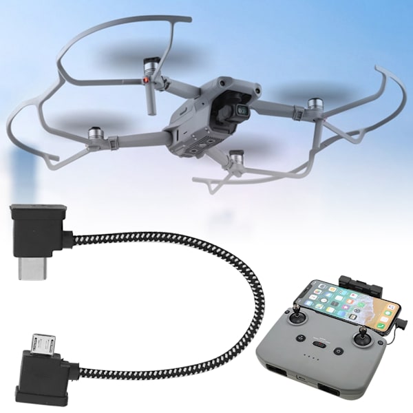 Fjärrkontroll Typ C till Micro USB Transmissionskabel Passar för Mavic AIR 2