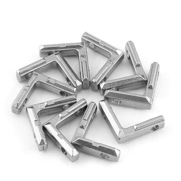 Aluminium L-formet hjørneforbindelse til indvendige aluminiumsprofiler EU 2020