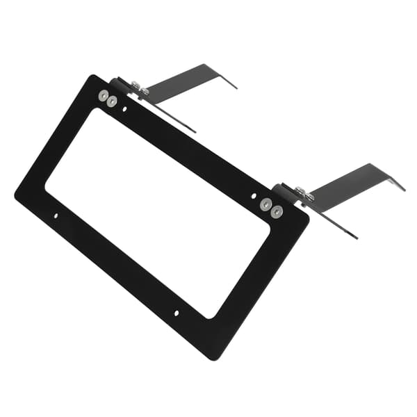 Nummerpladeholder i aluminiumslegering, erstatning for Tesla Model 3 2017-2022, sort