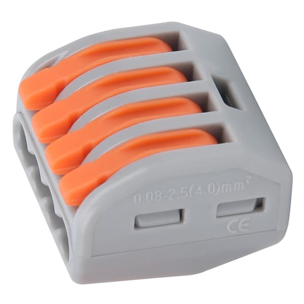 50 stk. Push Wire Connector Mini Hurtig Kompakt Terminalblok Parallel PCT-214
