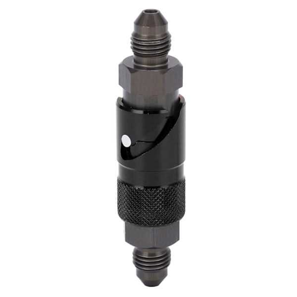 Quick Connect Adapter Aluminiumlegering Fitting til Olie Brændstofledning Sort