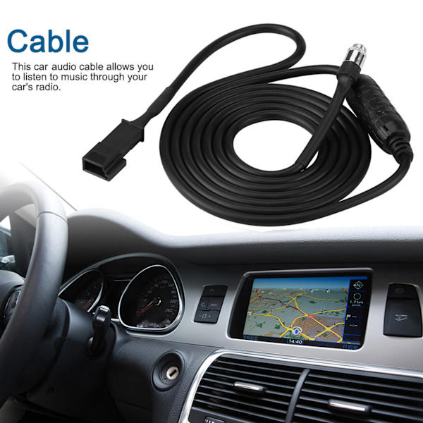 3-Pin AUX Ljudkabel Adapter för E39 E46 E53 X5 16:9 CD-spelare Navigation