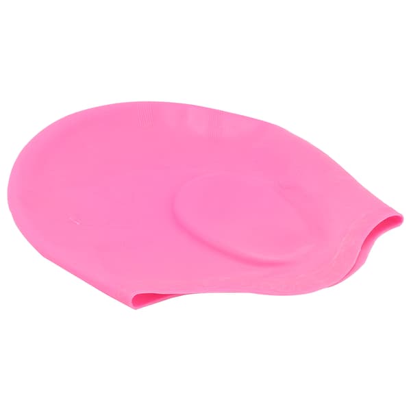 Vanntett 3D Ergonomisk Svømmehette i Silikon Rosa Ørebeskyttelse