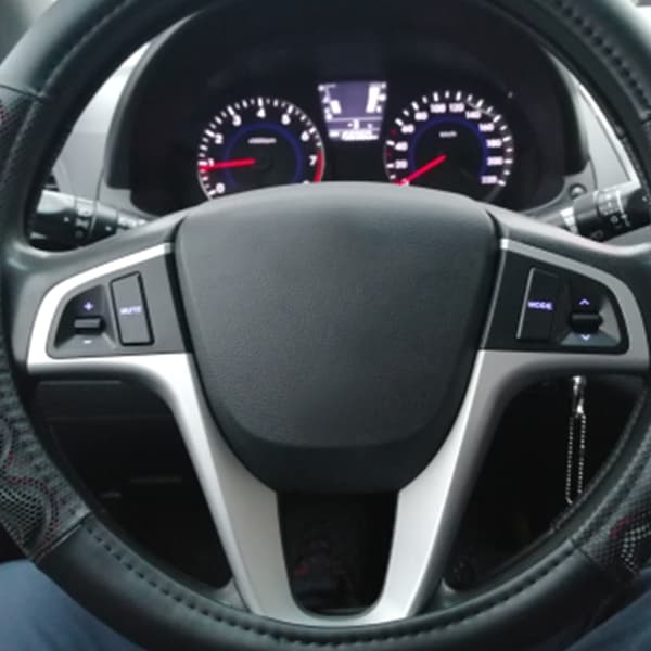Rattfjärrkontrollbrytare Vänster Höger Knappar Passar Hyundai Accent RB 2011-2017 Blå Bakgrundsbelysning Utan Bluetooth