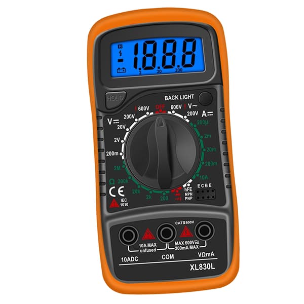 Digitalt Multimeter Høj Nøjagtighed Spænding Strøm Modstand Måler Voltmeter Amperemeter