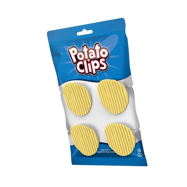 5-pak søde chipsklemmer, plastikposeforsegler, nem at bruge, opbevaring af snacks, rund