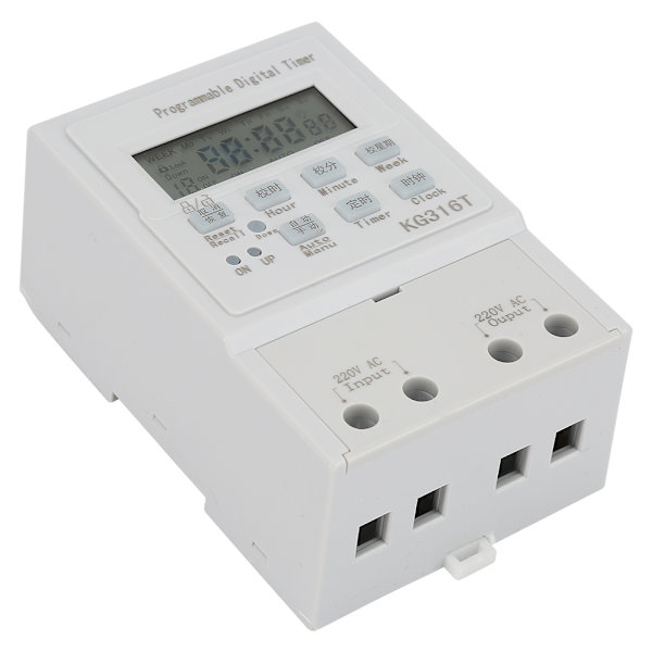 Mini AC 220V 1W 30A Digital Timer Programmerbar Kontroll Timing Switch