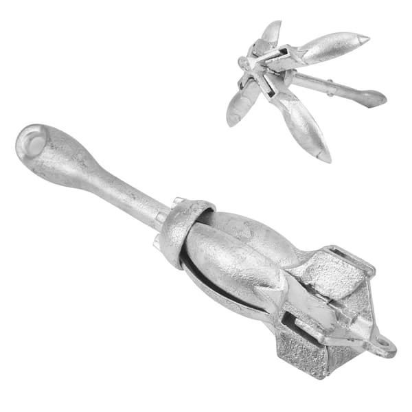 1,5 kg Foldbar Grapnel Ankerkrog i Rustfrit Stål til Marine Yacht Tilbehør