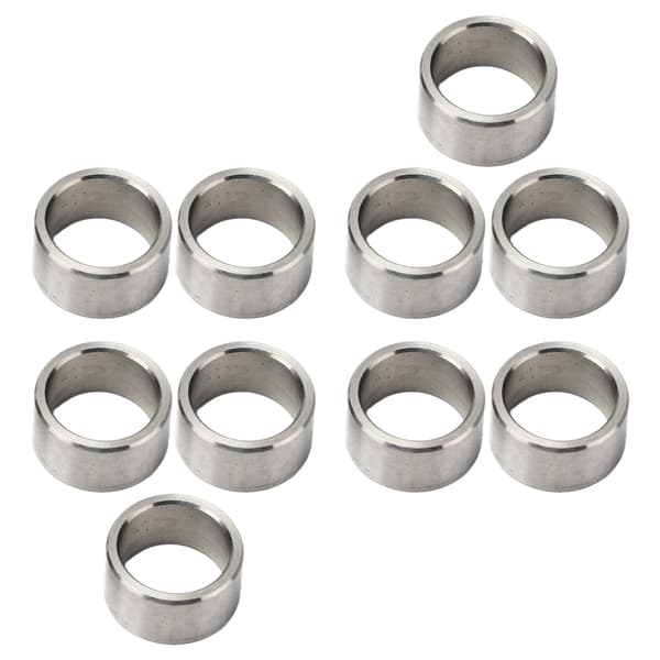 10 stk. Bricka Spacer Skive 15mm OD 12mm ID Rustfrit Stål Tilbehørssæt 3515-0015-0080