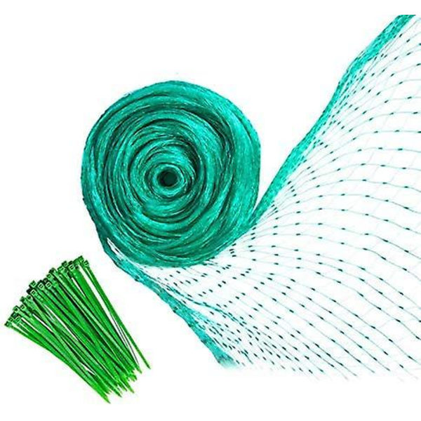 Lintuverkot 4x10m puutarhaverkot 50 nippusiteellä Lintuverkon suojaverkko kasvipuutarhaan