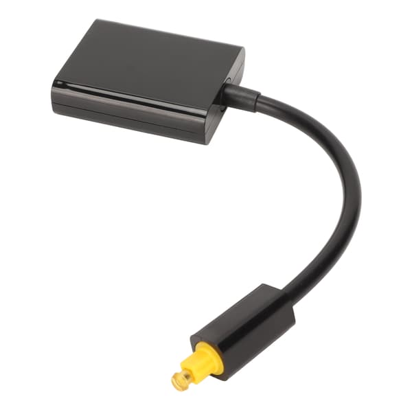 1x2 Digital Optisk Audio Splitter Fiber Optisk Kabel til DVD CD Afspiller Computer Forstærker Sort
