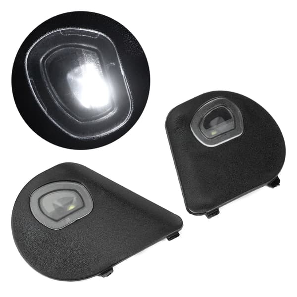 Par av vänster och höger sidospegel Puddle Light 68087238AA Passar för Dodge RAM 1500 2500 3500