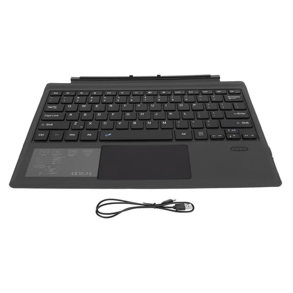 Trådløst Bluetooth-tastatur med touchpad til Pro 7+ Pro 7 Pro 6 Pro 5 Pro 4 Pro 3 33ft Trådløs afstand Sort tastatur
