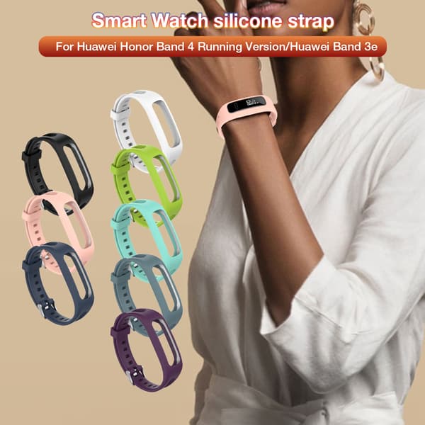 Huawei Honor Band 4 Running Version silikoninen vaihtoranneke Band 3e Band 4e -älykelloon