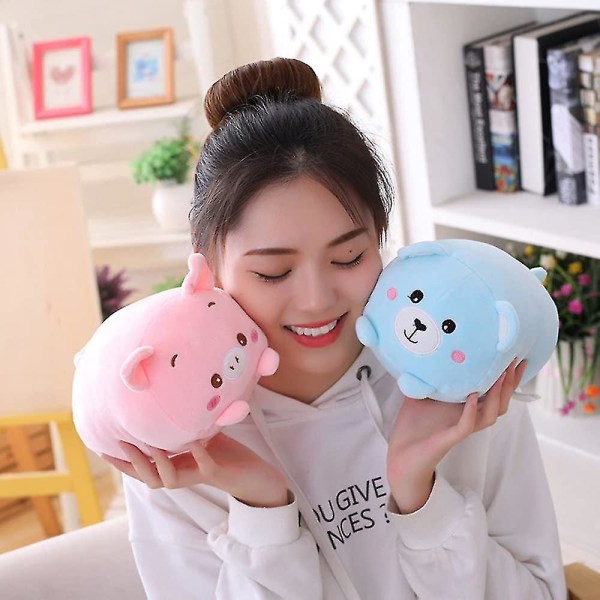 Söt gris kroppskudde, gris fyllda djur kropp kudde, mjuk gris plysch kramar kuddar, barn sovande Kawaii kudde, present till barn eller flickvän A