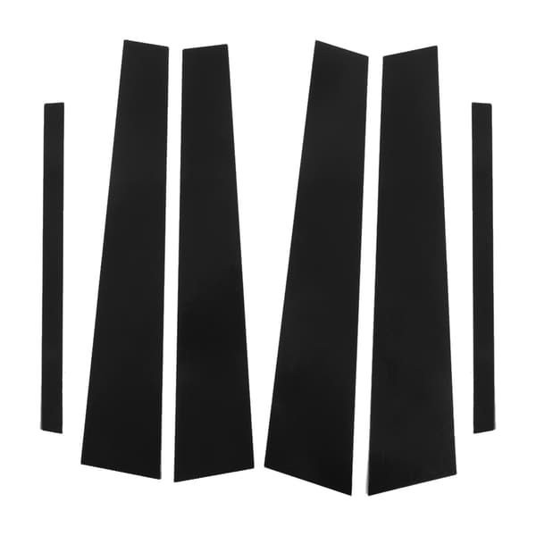 Side Pillar Post Trim 4D Style Gloss Black Erstatning til Accord Sedan 9. generation 2013-2017