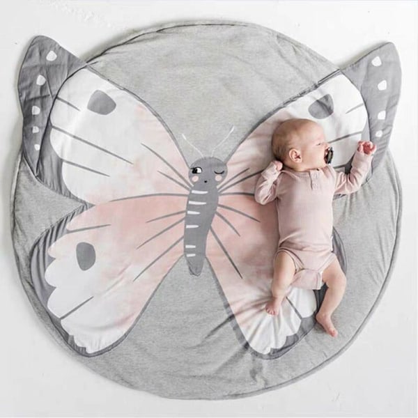 Baby Crawling Mat Animals Ilmastointipeitto (Butterfly)