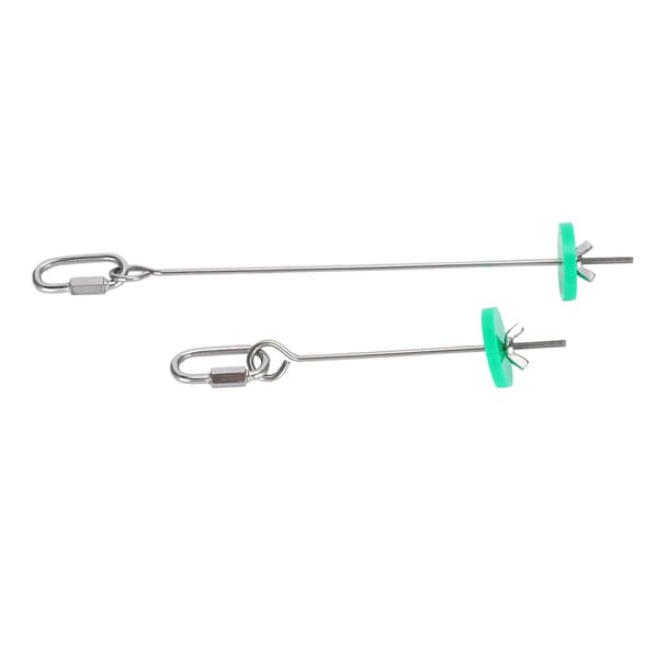 2 Pet Papegøje Fuglefoder Holder Stativ Rustfrit Stål Frugt Kød Grøntsags Gaffel