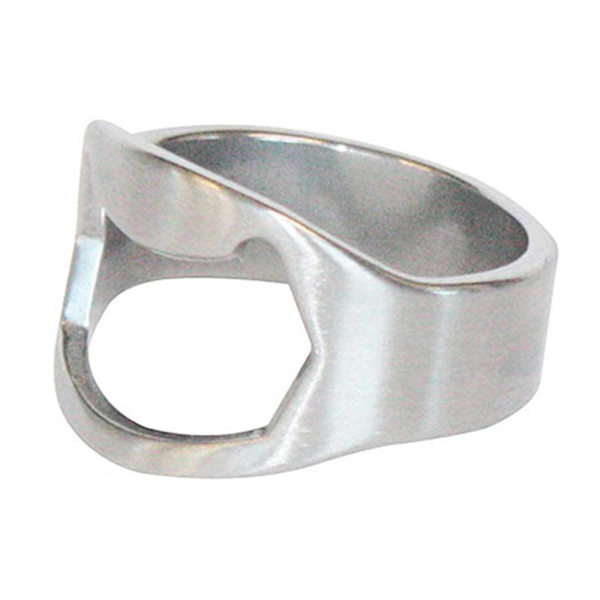 5st Coola Män Rostfritt Stål Finger Ring Flasköppnare Bar Pub Party Beer Tool Gift