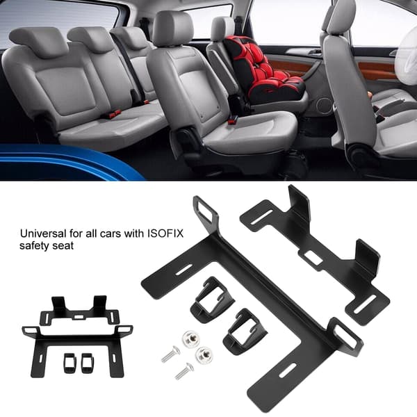 Universal ISOFIX bilbarnstolsbaslås metallfäste säkerhetsfäste