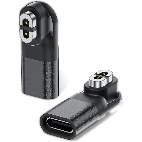 [Twin Pack] USB C Aapter Downloade Omvandlare til Aftershokz hørelurar Ladre, kompatibel med Shokz Aeropex, Openrun, Openrun Pro, Openrun Mini, Openco