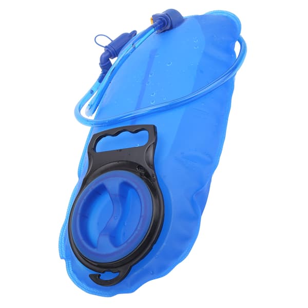 2L Utomhus Bärbar Vattenblåsa TPU PVC Dricksvattenpåse med Skala Dricksrör