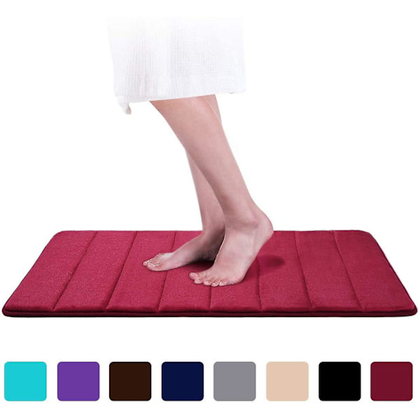 Imukykyinen matto, korallifleece - viininpunainen 40cm*60cm