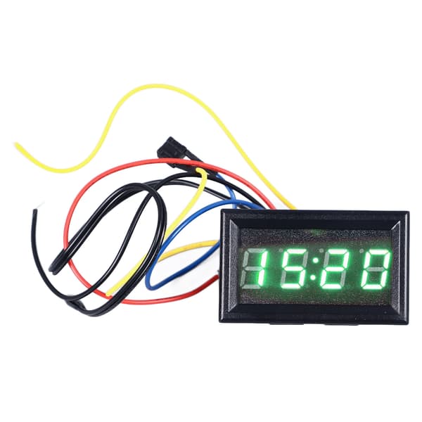 Bil Smart Digital Termometer 3 i 1 Nattlampa LED Digital Display Elektronisk Klocka Voltmeter