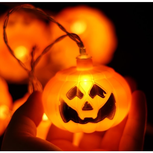 Pumpkin Blow Molded Pumpkin String Lights (6 cm iso kurpitsa) [Kahdeksan tilan aurinkomalli] 7m 50 Lights