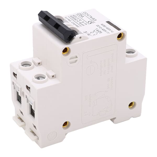 DZ47X 63 2P 25A 400V AC DC Miniature Strømafbryder DIN Skinne Montering Solenergisystem