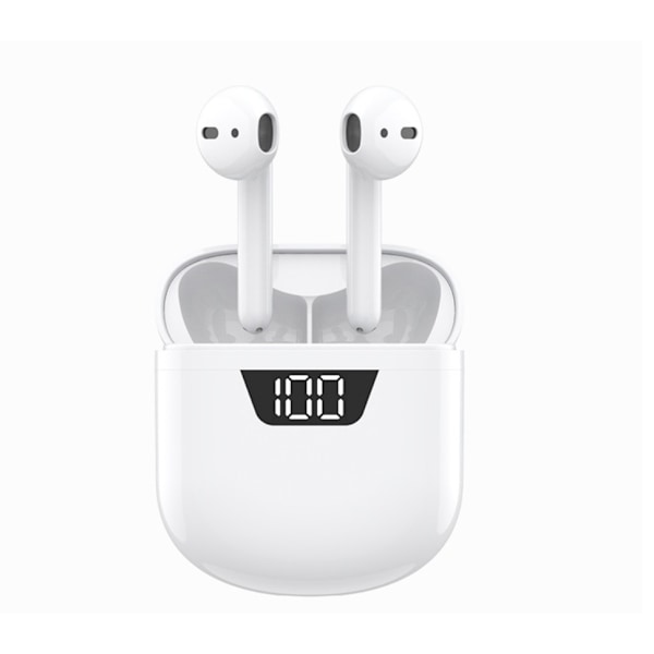 B55 batteri digital display headset (vit)