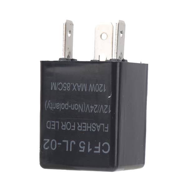 Universal Non Polarity 12V 24V LED Blinkrelä ABS Normalt Öppen CF15 JL-02