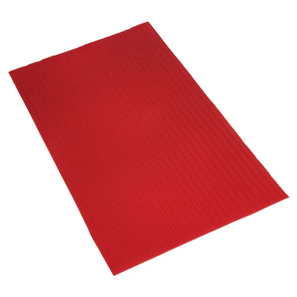 Anti-slip Cowhells Skoindsats - Slidstærk, 58cmx38cmx2,2mm (rød)