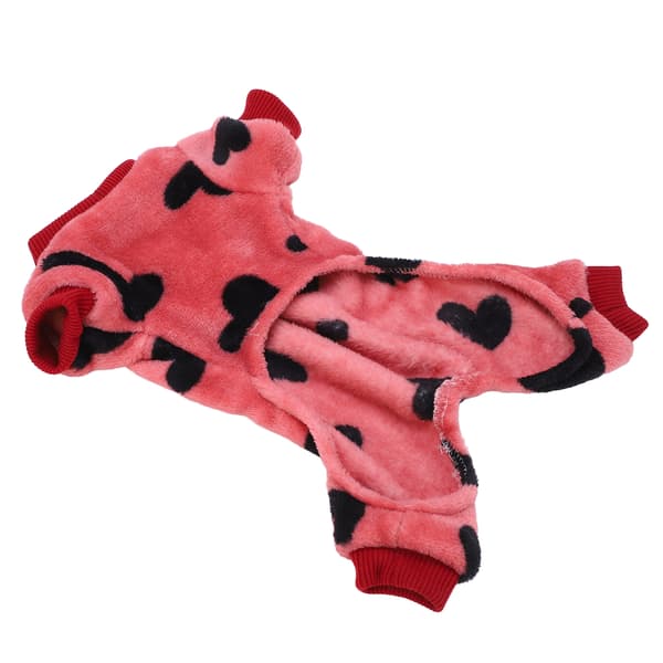 Hunde Plys Jumpsuit Kæledyrs Pyjamas til Små Hvalpe