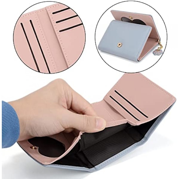 Kawaii plånbok för flickor Söt kattklo blixtlås Myntväska Organizer för kvinnor A916-766 Blue