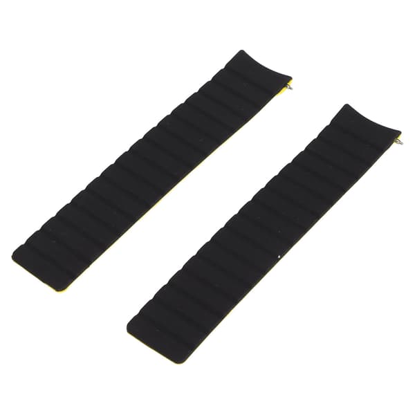 Amazfit GTR 3 Pro 22mm Sort Gul Silikone Universal Magnetisk Urrem