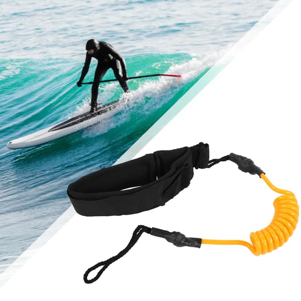 LindaD Feather Foot Strap Surf Leash til Stand Up Paddle Board Orange